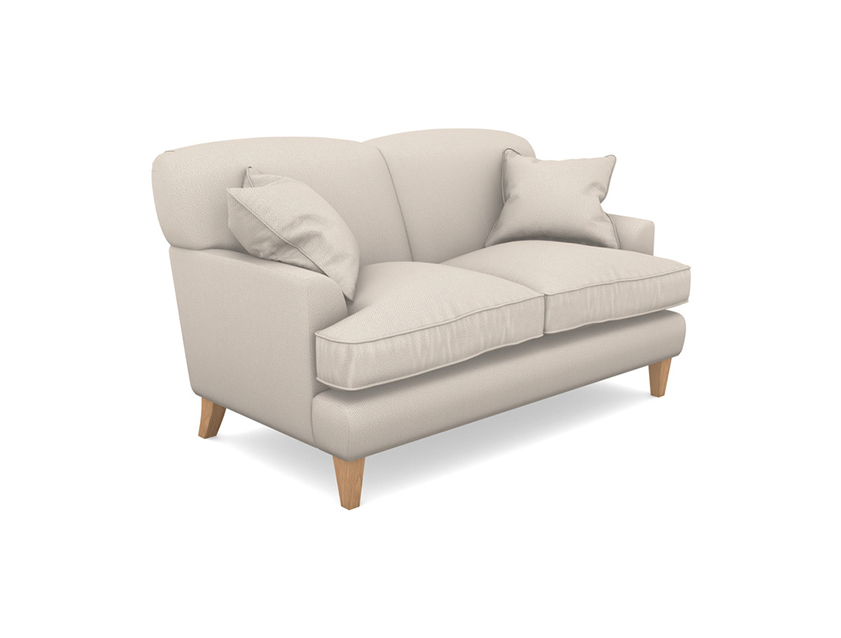 1 Leyburn 2 Seater Sofa in Two Tone Plain Biscuit